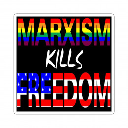 Marxism Kills Freedom Kiss-Cut Stickers