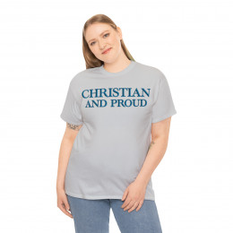 Christian And Proud blue Men's Short Sleeve Tee