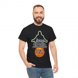 Jesus  Is Coming Back and He Is Mad As Hell Fireball Unisex Short Sleeve Tee